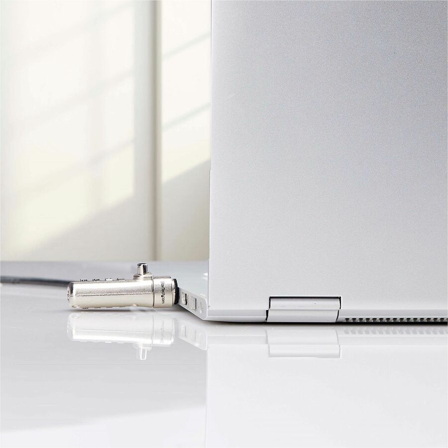 StarTech.com Slim Lock Nano Slot Compatible, 6.6ft (2m) Combination Locking Cable, Desk Anti-Theft Security For Laptop/Notebook Computer StarTech.com Slim Lock Nano Slot Compatible, 6.6ft (2m) Combination Locking Cable, Desk Anti-Theft Security For Laptop/Notebook Computer